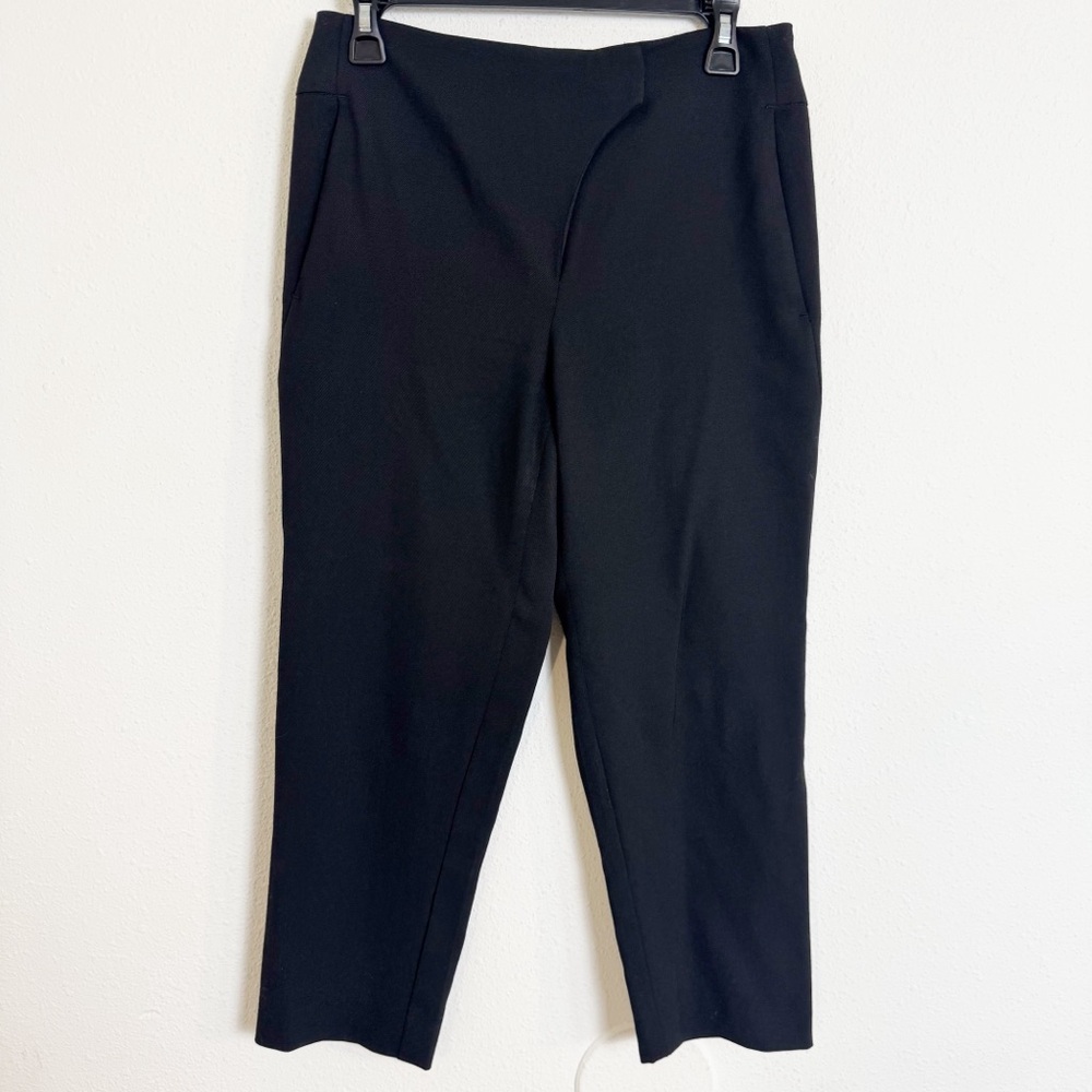Public school new York asymmetrical zipper cropped black trouser